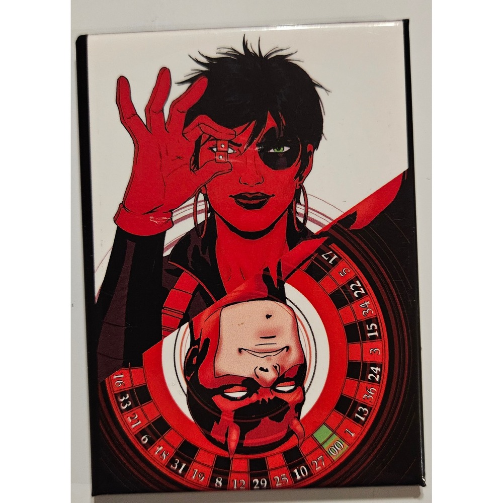 Daredevil Woman‎ Roulette Art Print Comic Book Magnet